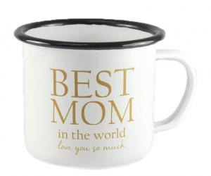 Mugg "Best Mom" (emaljmugg)